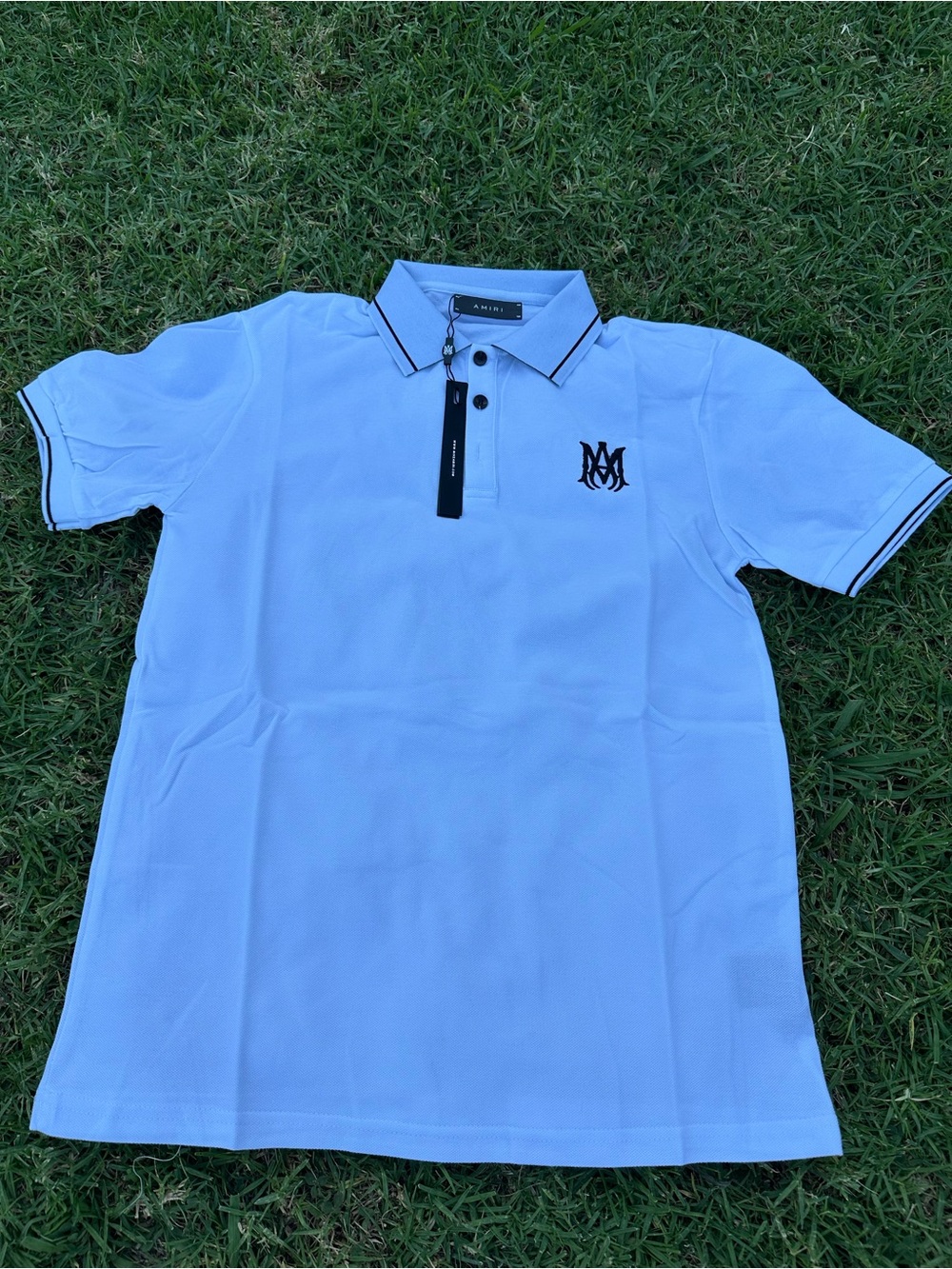Amiri white polo